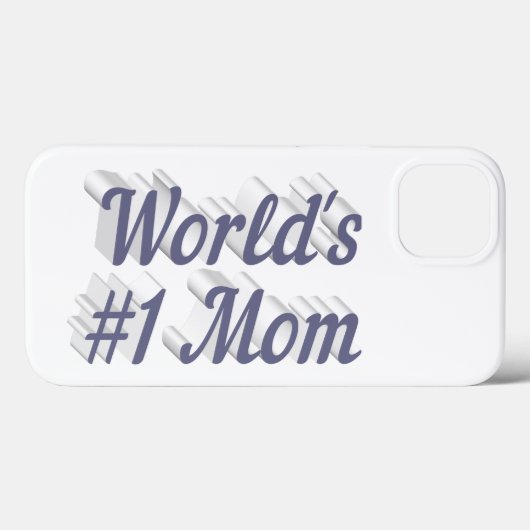 Mom gray text  iPhone case Case-Mate iPhoneケース (裏面 (横))