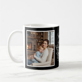 Mom Greatest Blessing Heartfelt 2 Photo Black コーヒーマグカップ