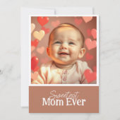 Mom Greeting Card写真と文字の追加 カード (正面)