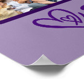 Mom Guardian Angel Wings 6フォトコラージュと名前 ポスター (角)