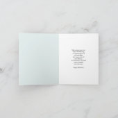 Mom Happy March Birthday Blue Bird  カード (内部)