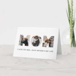 MOM Happy Mothers Day写真 カード
