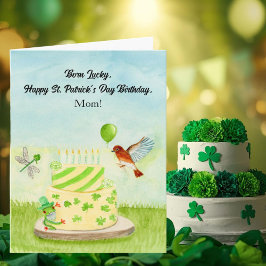 Mom Happy St Patricks Day Birthday カード