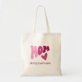 Mom  heart tote bag トートバッグ (正面)
