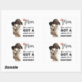 MOM HISTORY 2 長方形シール (シート)