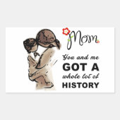MOM HISTORY 2 長方形シール (正面)