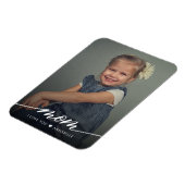 Mom I love Youの写真エレガント マグネット (左側)