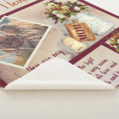 Mom I Love You写真秋フローラ |スクリプト文字 シェルパブランケット (3/4)