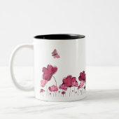 MOM I LOVE YOU 엄마 사랑해요 （韓国語） ツートーンマグカップ (左)