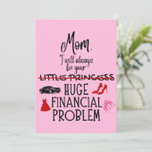 Mom, I Will Always Be Your Huge Financial Problem サンキューカード (スタンド正面)