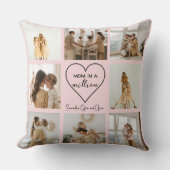 Mom in a Million - パーソナライズされた装飾用クッション クッション (正面)