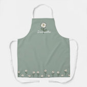 Mom in Bloom Personalized Apron - Baby Shower  エプロン (正面)
