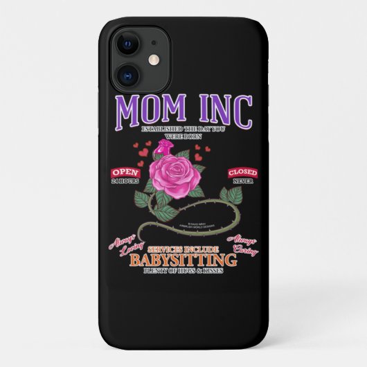 Mom Inc.ベビーシッター・マザーズをおもしろい含む Case-Mate iPhoneケース (裏面)