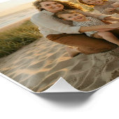 Mom Is a Verb Family Photo Collage Mother Keepsake ポスター (コーナー)