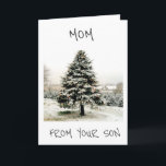 MOM IS BEST GIFT EVER "WINTER WONDERLAND TREE" シーズンカード<br><div class="desc">THIS **WINTER WONDERLAND TREE** WILL  PUT A HUGE SMILE ON YOUR MOM'S FACE.  MERRY CHRISTMAS</div>