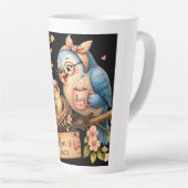 Mom Is Home Black Latte Mug Gift カフェラテマグ (右アングル)