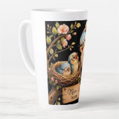 Mom Is Home Black Latte Mug Gift カフェラテマグ (左アングル)