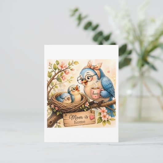   Mom Is Home Postcard ポストカード (スタンド正面)