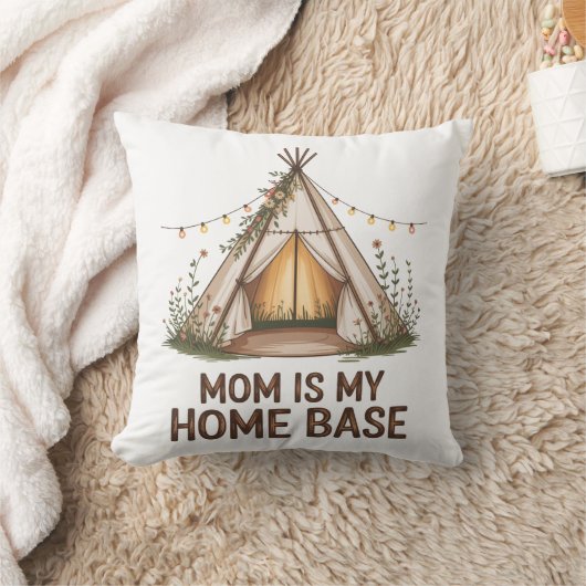 Mom Is My Home Base クッション (ブランケット)