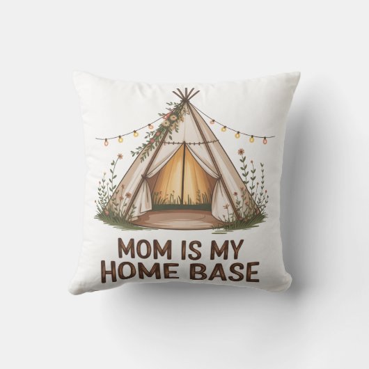 Mom Is My Home Base クッション (裏面)