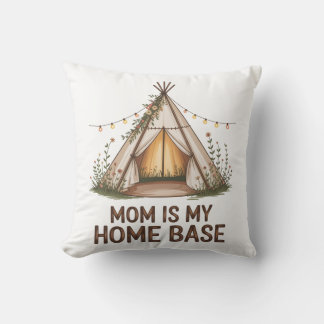Mom Is My Home Base クッション