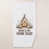 Mom Is My Home Base バスタオル (バスタオル)