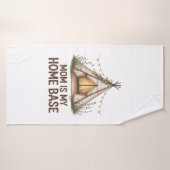 Mom Is My Home Base バスタオル (バスタオル)