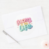 Mom is my life ラウンドシール (封筒)