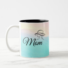 Mom is Mystery Mag Sass & Soul Mug Pastel Teal ツートーンマグカップ