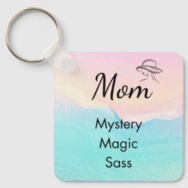 Mom is Mystery, Magic, Sass & Soul Keychain Pastel キーホルダー