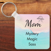 Mom is Mystery, Magic, Sass & Soul Keychain Pastel キーホルダー (正面)