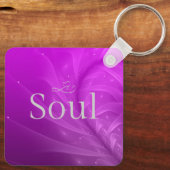 Mom is Mystery, Magic, Sass & Soul Keychain purple キーホルダー (裏面)