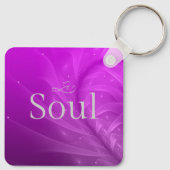 Mom is Mystery, Magic, Sass & Soul Keychain purple キーホルダー (裏面)