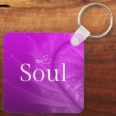 Mom is Mystery, Magic, Sass & Soul Keychain Purple キーホルダー (裏面)