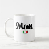 Mom Italian Flag Mug コーヒーマグカップ (左)