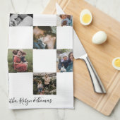 Mom Keepsake最高のブラック&ホワイトInsta写真 キッチンタオル (四つ折り)