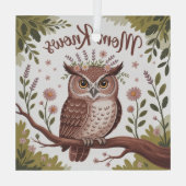 Mom Knows ガラスオーナメント (裏面)