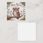 Mom Knows スクエア名刺 (正面/裏面)