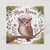 Mom Knows スクエア名刺 (正面)