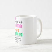 mom knows a lot but grandma knows everything mug コーヒーマグカップ (正面右)