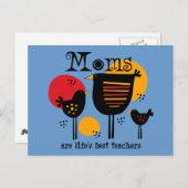 Mom Lifeの最高の先生はがき ポストカード (正面/裏面)