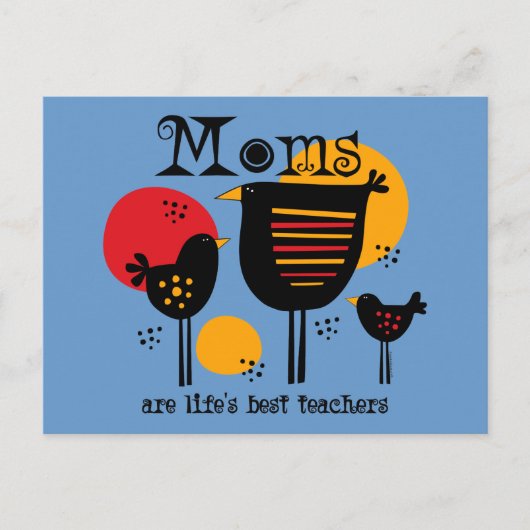 Mom Lifeの最高の先生はがき ポストカード (正面)