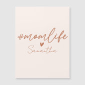 Mom Life -チャーム素朴デザイン (正面)