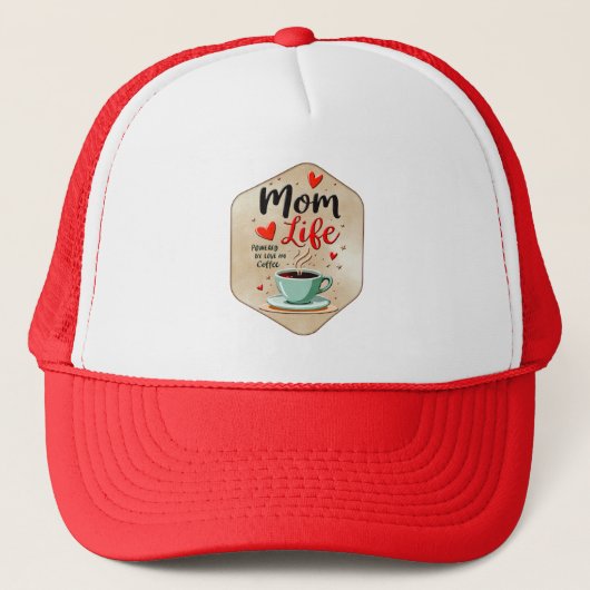 Mom Life Coffee Time – Minimal Design キャップ (正面)