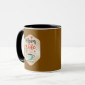 Mom Life Coffee Time – Minimal Design マグカップ (正面左)