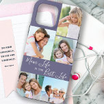 Mom Life is the 最高の Life 5 Photo Collage Purple iPhone 13 Pro Maxケース<br><div class="desc">5カスタム写真のiphoneケースでmom Lifeとレタ最高のーされた生活(Mum、Mama、ママ、Mommyなどの編集可能)。このデザインはパーソナライズされた5のまわりに枚の写真と一緒に写真のコラージュを施しお気に入りの、縦1枚のポートレートと四角4枚のインスタグラムで表示する。このデザインは、白いレタリング（編集可能）を持つ紫色の背景を持つ。iPhone 13 Pro Max用に設計されているが、他の多くのモデルに適合する。モデルもしチェッ違うクを選択して、デザインがまだプレビューで見え素晴らして、必要に応じてもしクリック「tweak to fresponsible」またはメッセージを私に追加する。</div>