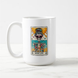 Mom Life Skeleton Tarot Card Coffee Mug コーヒーマグカップ