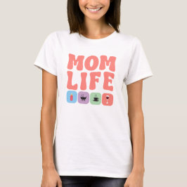 Mom Life SVG PNG, Mama svg, Mom svg, カラフル Mama Tシャツ