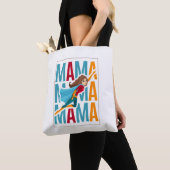 Mom Lifee トートバッグ 楽しいクオートデザイン (クローズアップ)