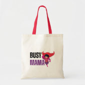 Mom Lifee Tote Bag Fun Quote Design トートバッグ (正面)